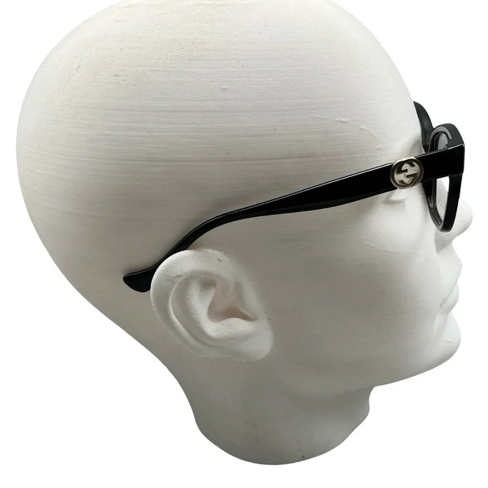 Gucci GG1025OZ 004 Black Gold Interlocking G Eyeglasses Frames 51-18-140